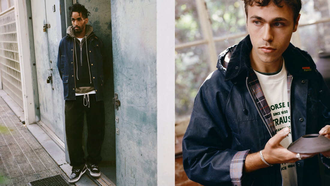 Levi’s® X Barbour Oversized Bedale Denim Jacket/Levi’s® X Barbour Oversized Bedale Waxed Jacket