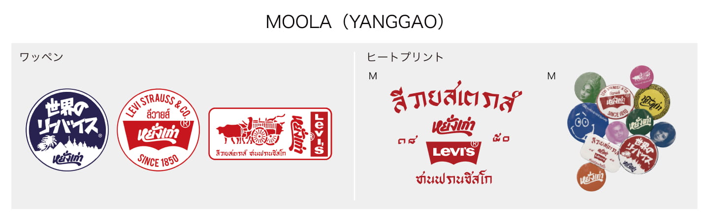 MOOLA(YANGGAO) ワッペン ヒートプリント