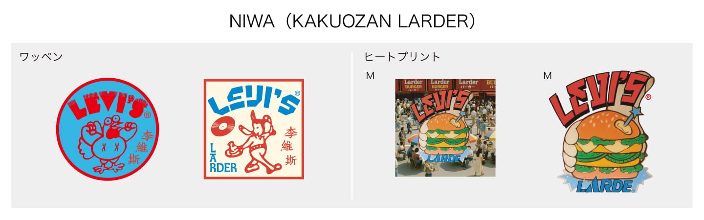 NIWA(KAKUOZAN LARDER) ワッペン ヒートプリント