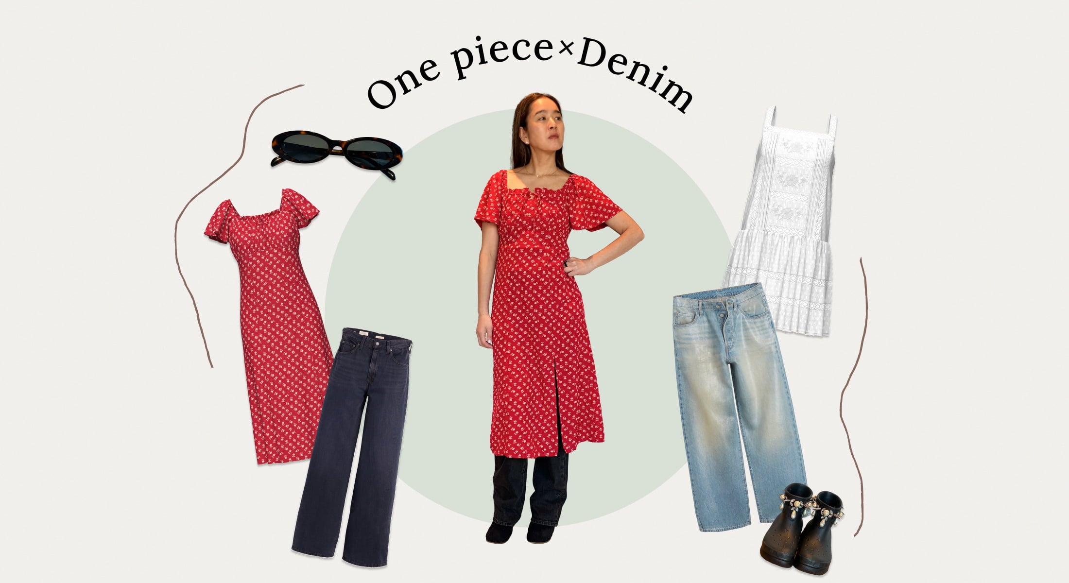 One piece×Denim