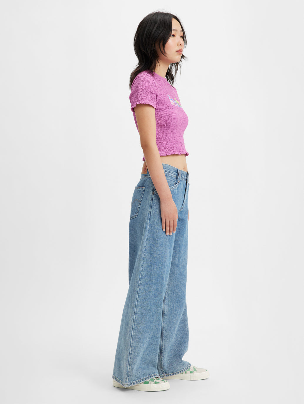 94 BAGGY WIDE LEG ジーンズ ミディアムインディゴ