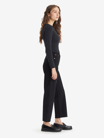 RIBCAGE ストレートジーンズ ブラック