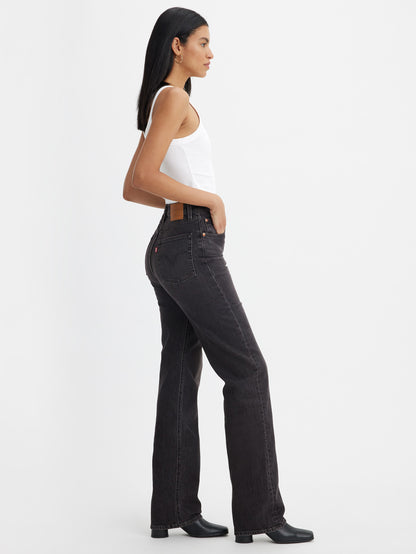 RIBCAGE ストレートジーンズ ブラック