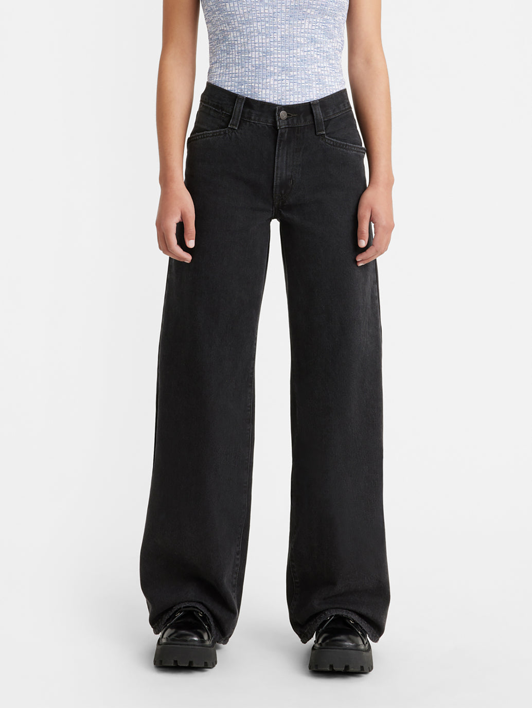 94 BAGGY WIDE LEG ジーンズ ブラック