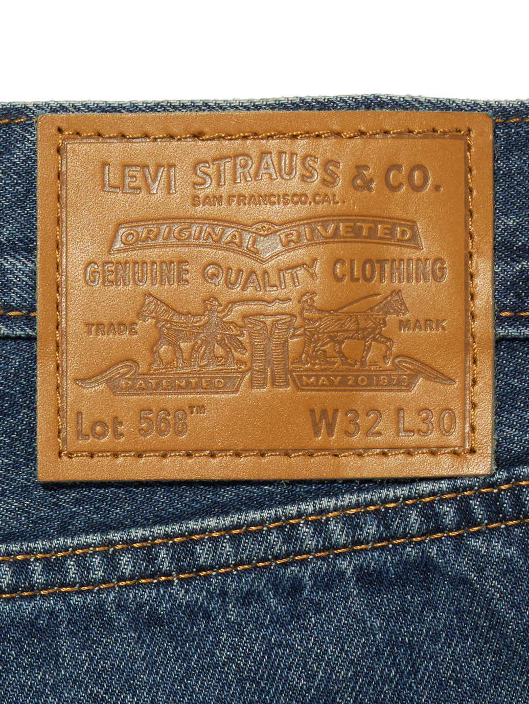 568™ ルーズストレートジーンズ ダークインディゴ