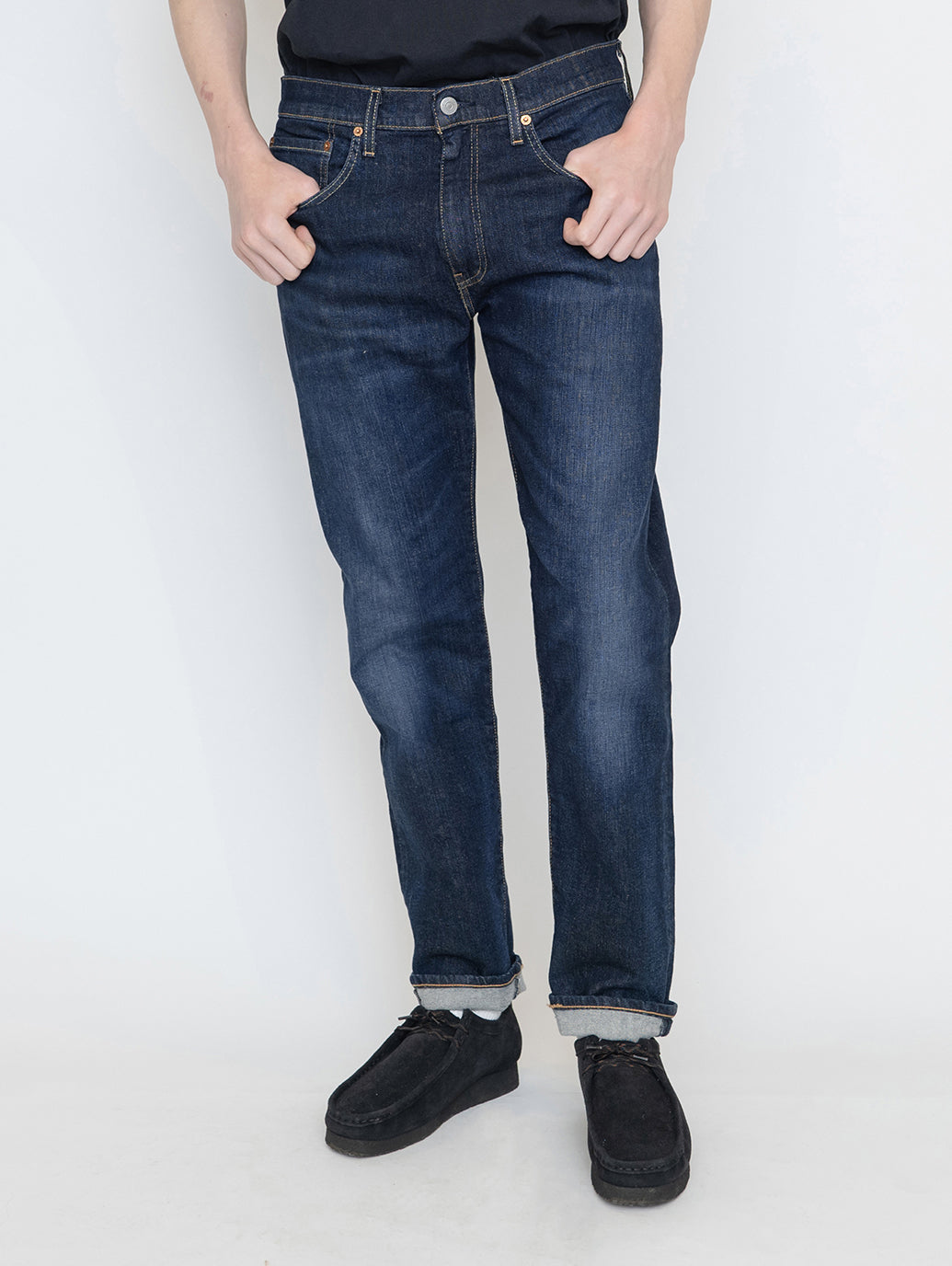 Flex Jeans 502™ テーパードジーンズ ダークインディゴ BIOLOGIA 