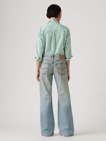 ROSÉ（ロゼ）着用 LOOSE BOOT ジーンズ ライトインディゴ