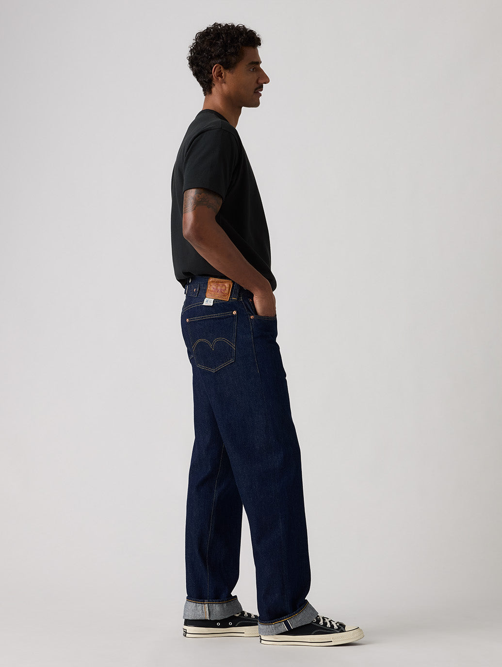 新品　Levi's 501デニム 33/28 Levi's - 501® Original - Turquoise Rived Destruction Selvedge