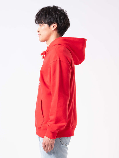 リラックスフィット グラフィック パーカー