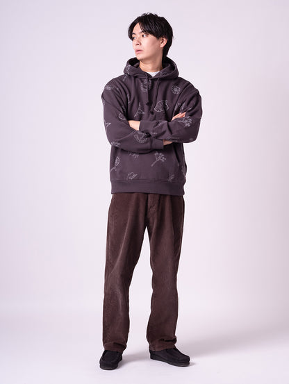 リラックスフィット グラフィック パーカー