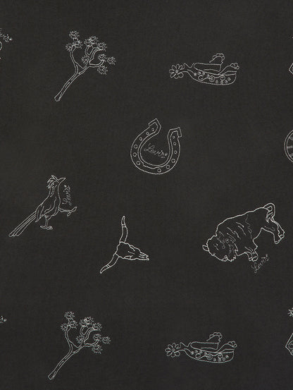 リラックスフィット グラフィック パーカー