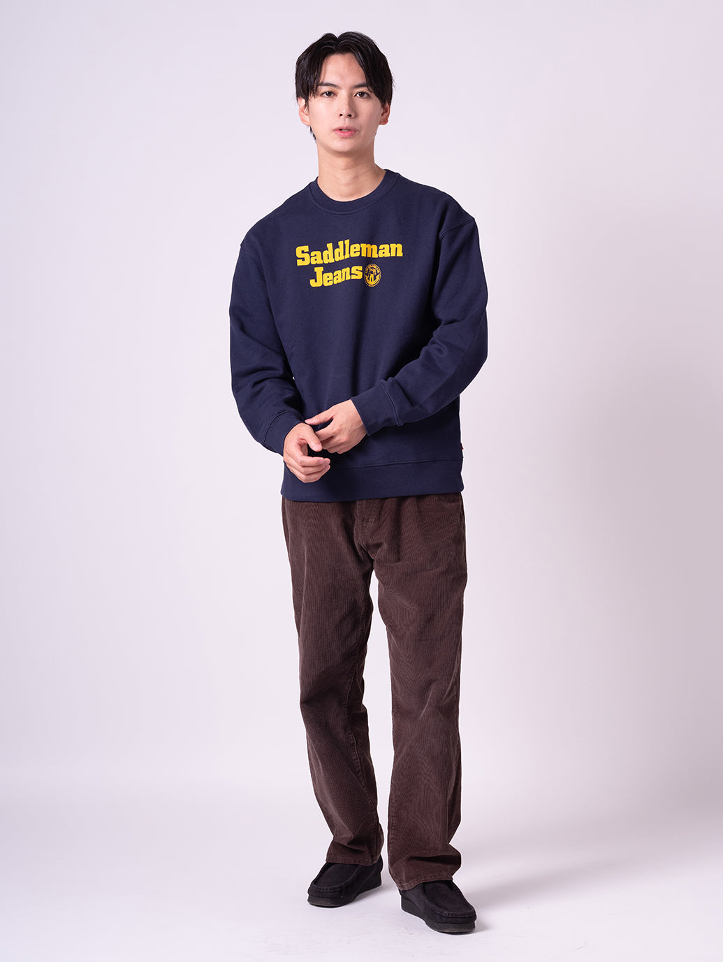 リラックス グラフィック クルーネック スウェット