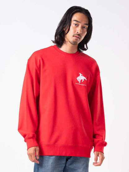 グラフィック クルーネック スウェット