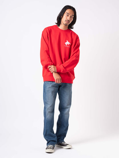 グラフィック クルーネック スウェット