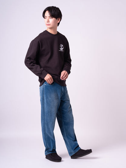 リラックス グラフィック クルーネック スウェット