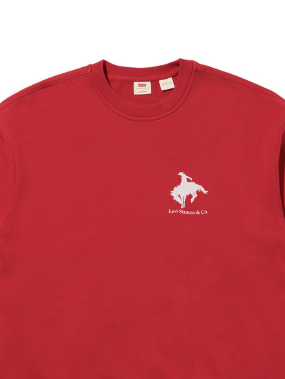 グラフィック クルーネック スウェット