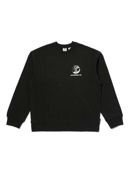 リラックス グラフィック クルーネック スウェット