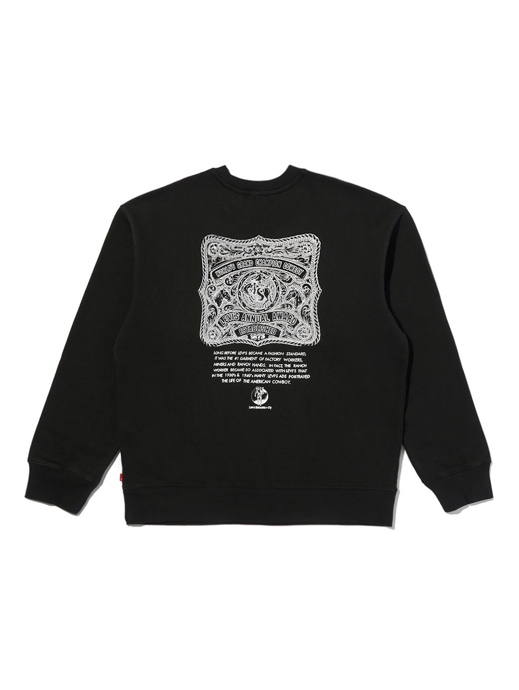 リラックス グラフィック クルーネック スウェット