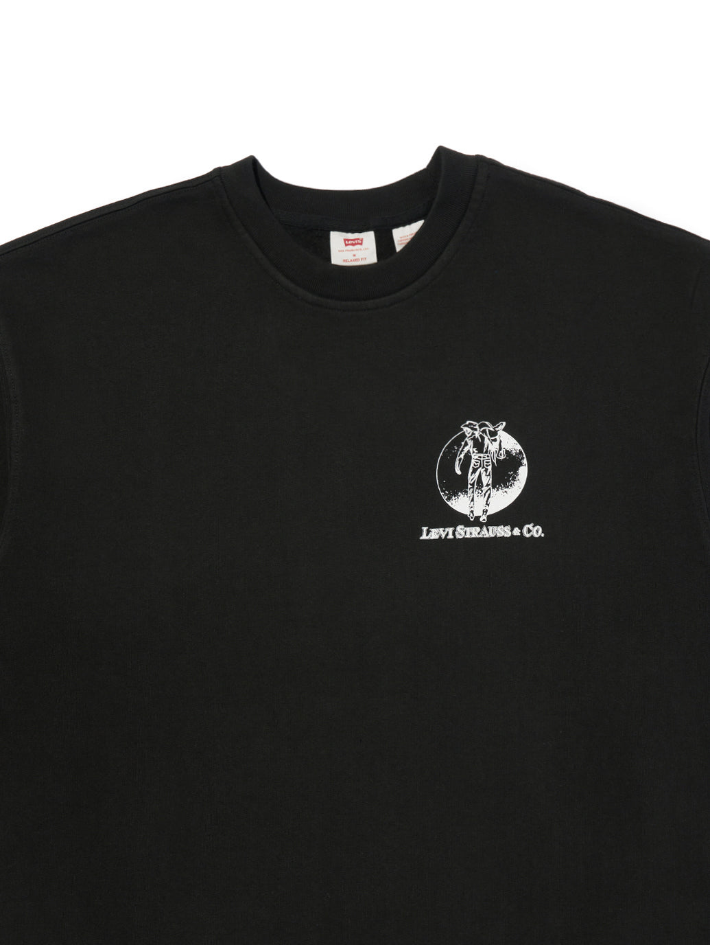 リラックス グラフィック クルーネック スウェット