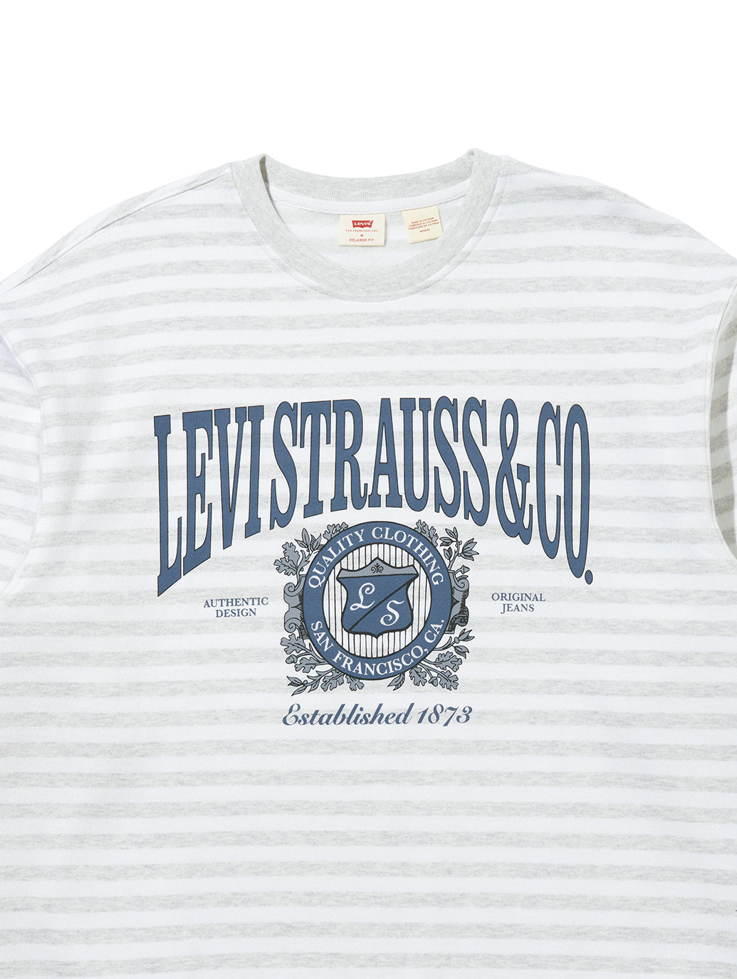 グラフィック クルーネックスウェットシャツ 