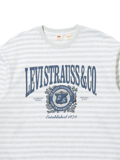 グラフィック クルーネックスウェットシャツ 