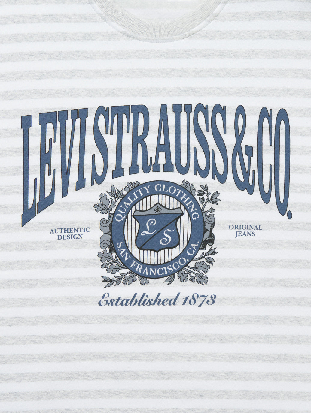 グラフィック クルーネックスウェットシャツ 