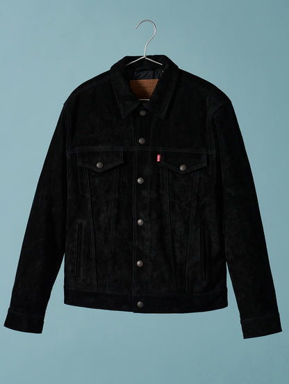 LEVI'S® LEATHER COLLECTION HIGHLAND SUEDE TRUCKER JACKET