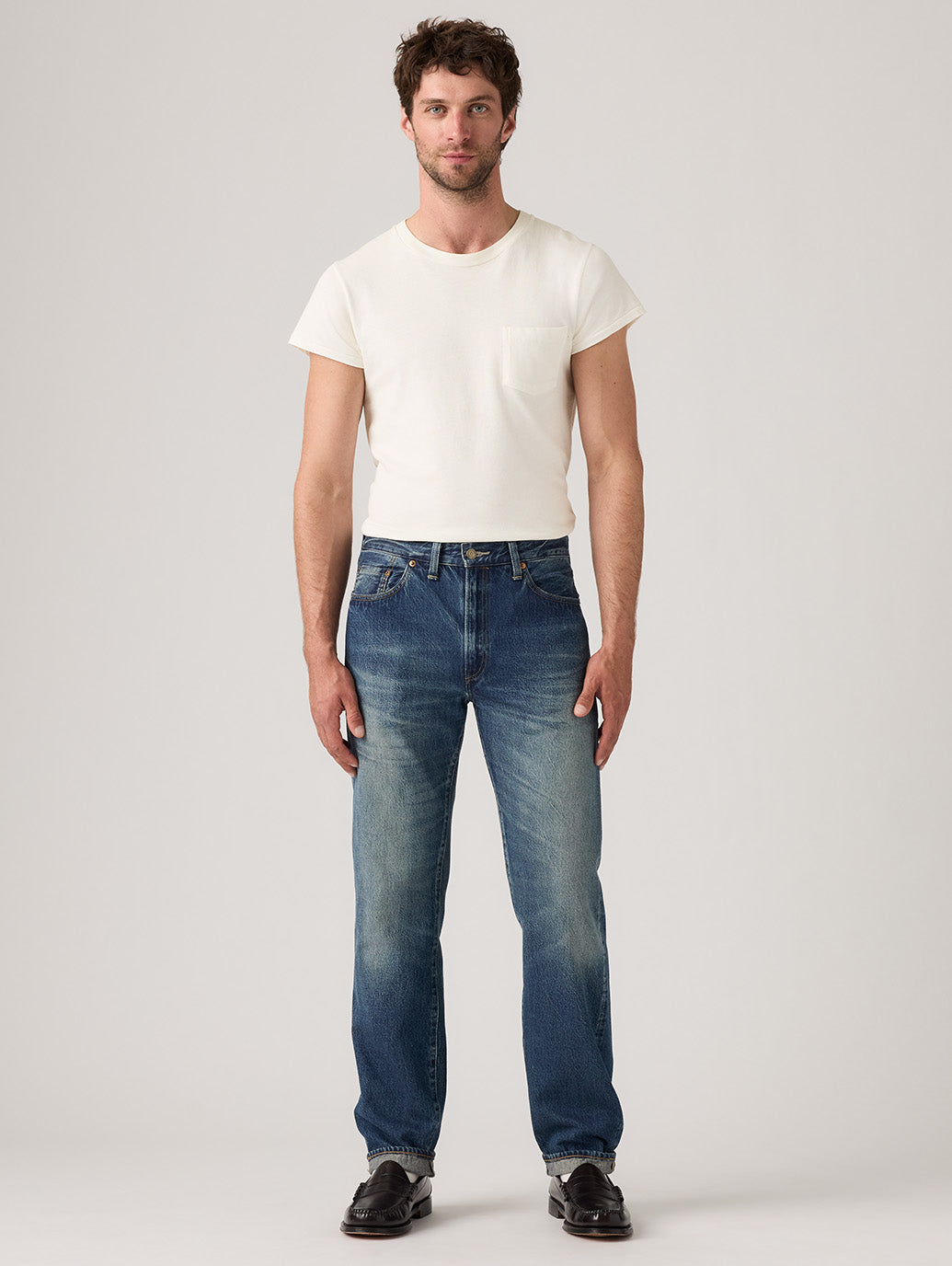 y S⑤ T⑤ 750 LEVI'S® VINTAGE CLOTHING 1954 501® ジーンズ ミディアムインディゴ