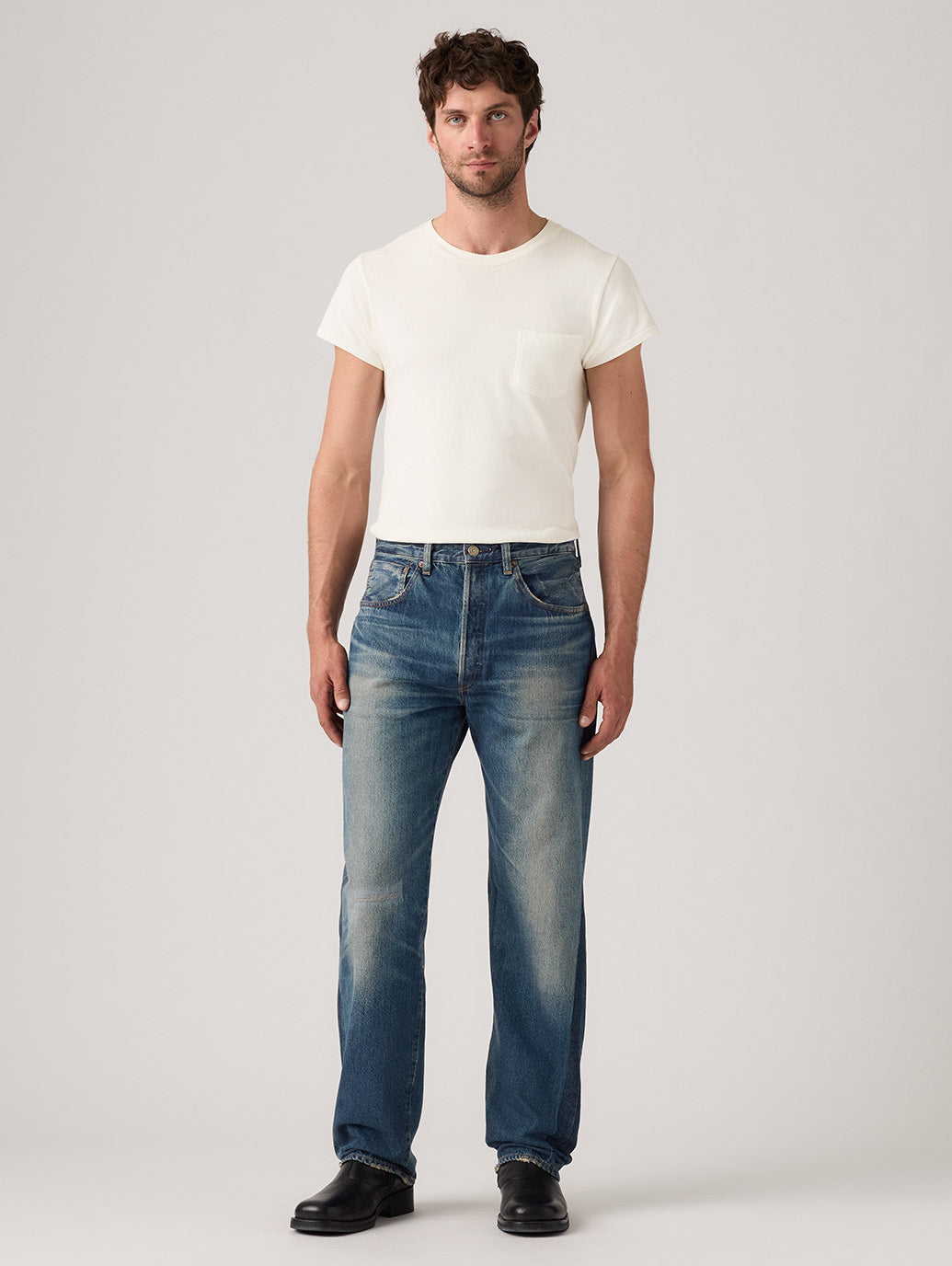 LEVI'S® VINTAGE CLOTHING 1955 501®ジーンズ ミディアムインディゴ