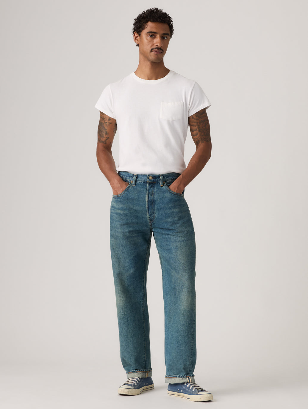 LEVI'S® VINTAGE CLOTHING 1955 501® ORIGINAL ジーンズ ミディアムインディゴ
