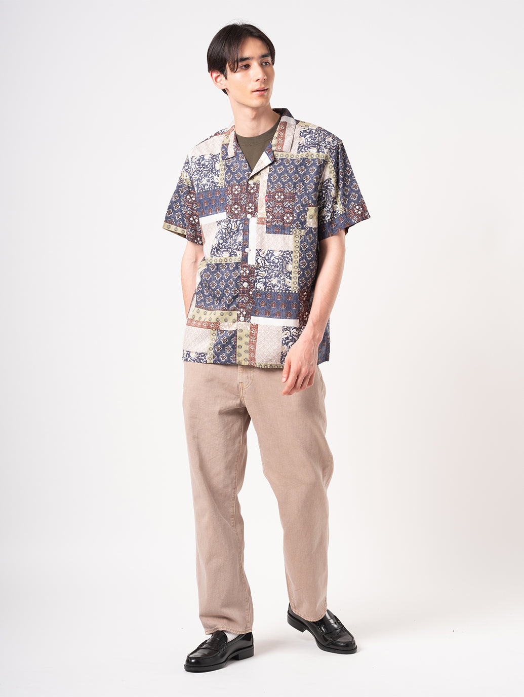 サンセット キャンプシャツ 