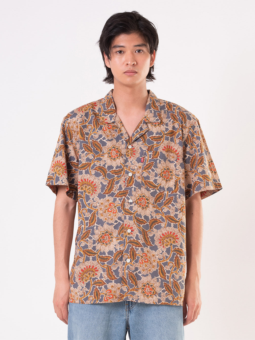 サンセット キャンプシャツ 