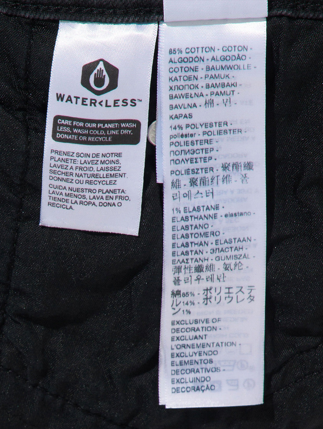 RIBCAGE ストレートジーンズ ブラック