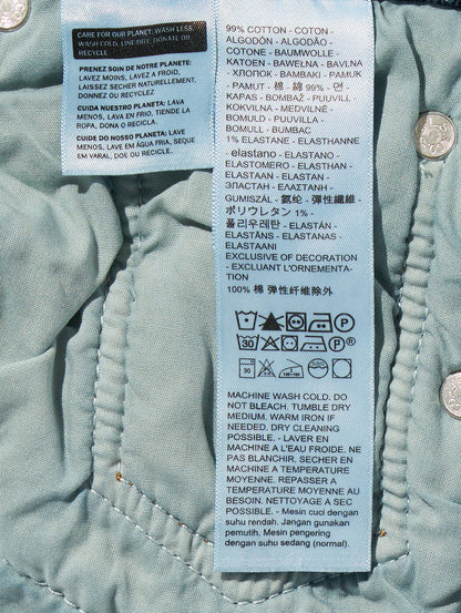 RIBCAGE ストレートジーンズ ミディアムインディゴ