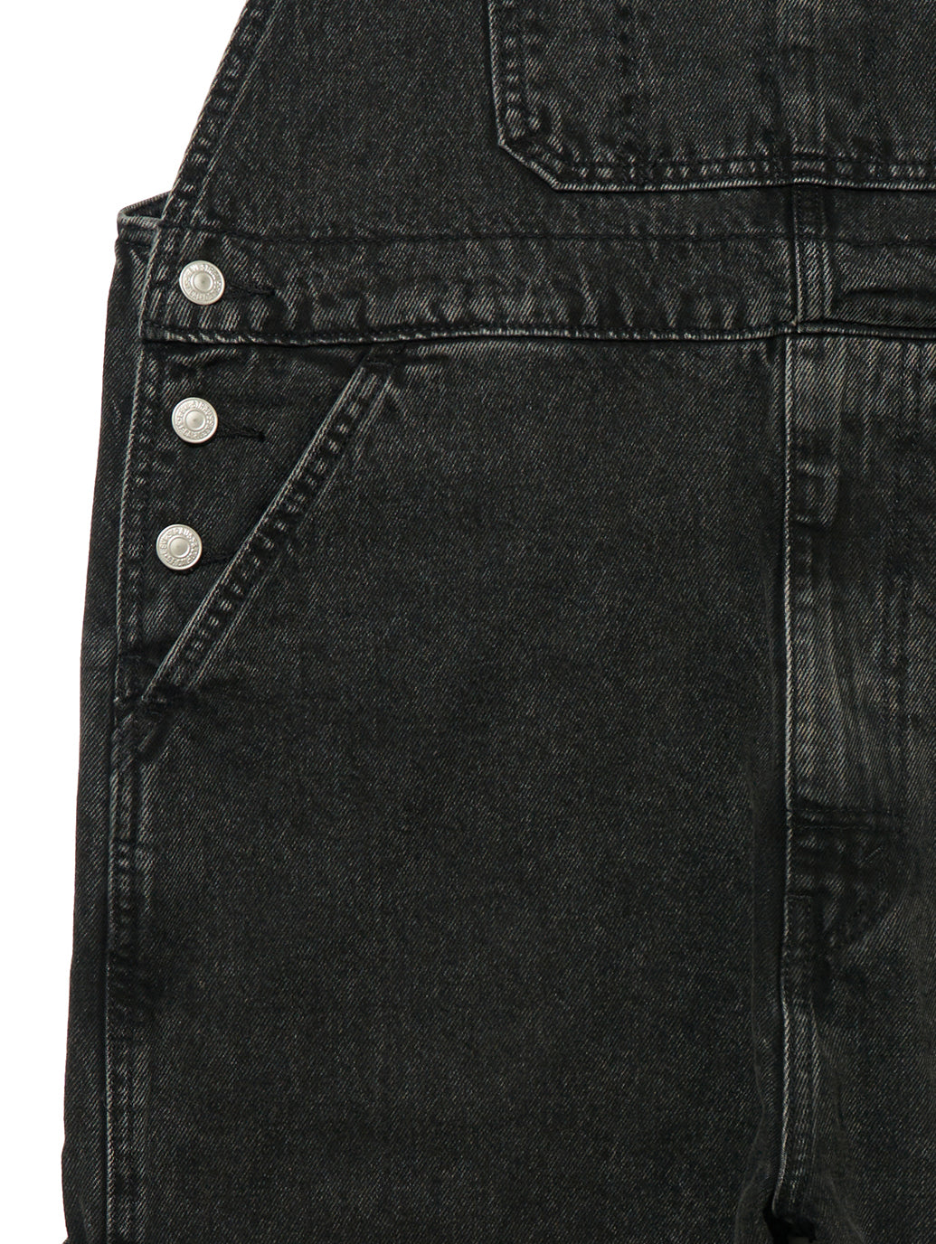 オーバーオール ブラック DARKLY WASH OVERALL 