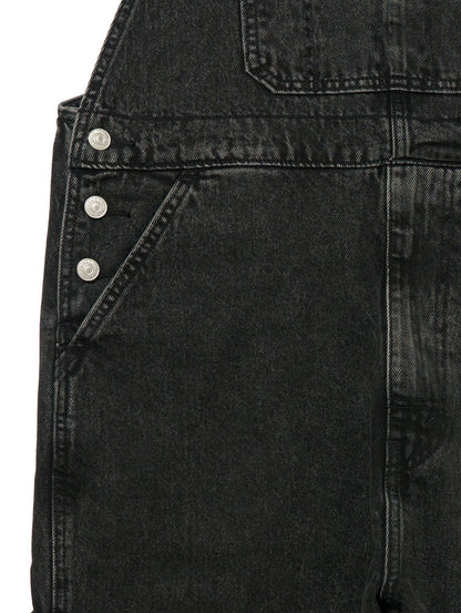オーバーオール ブラック DARKLY WASH OVERALL 