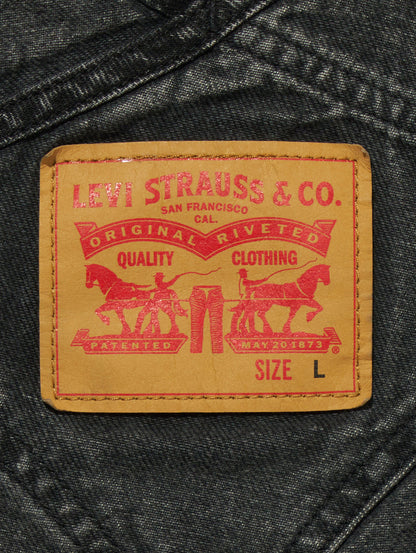 オーバーオール ブラック DARKLY WASH OVERALL 