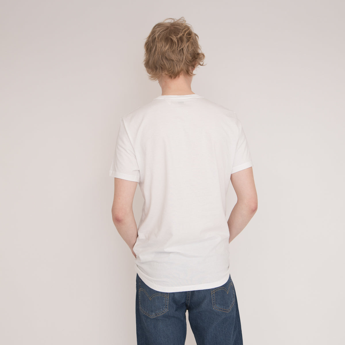 スリム2パックTシャツ WHITE + 