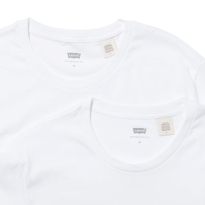 スリム2パックTシャツ WHITE + 