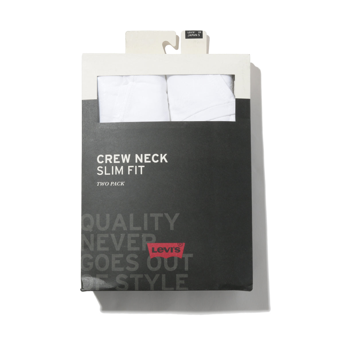 スリム2パックTシャツ WHITE + 