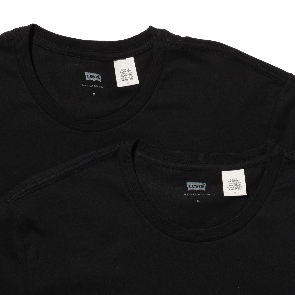 スリム2パックTシャツ BLACK + 