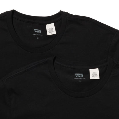 スリム2パックTシャツ BLACK + 