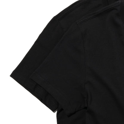 スリム2パックTシャツ BLACK + 