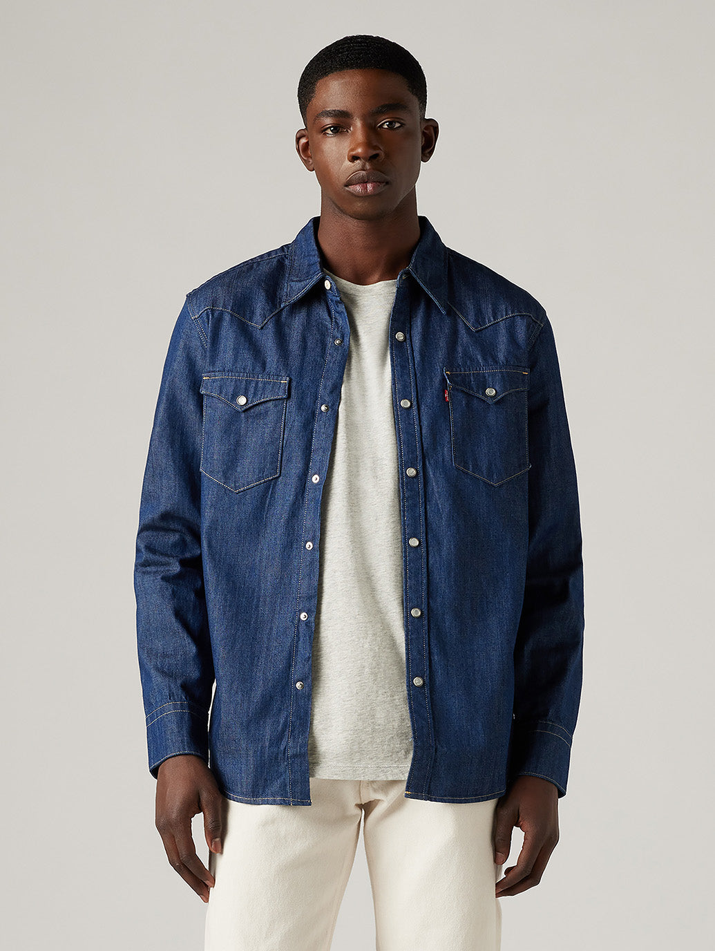 nowos ウエスタンデニムシャツ Levi's（リーバイス） バーストゥー ウェスタンシャツ デニム LEVI'S