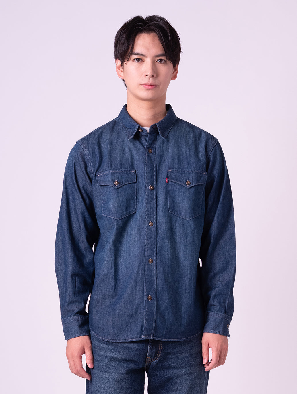 リラックスフィット ウエスタンシャツ