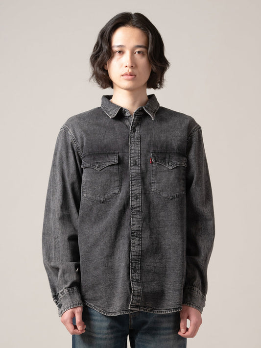 リラックスフィット ウエスタンシャツ