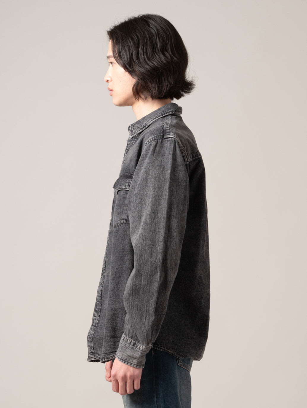 リラックスフィット ウエスタンシャツ