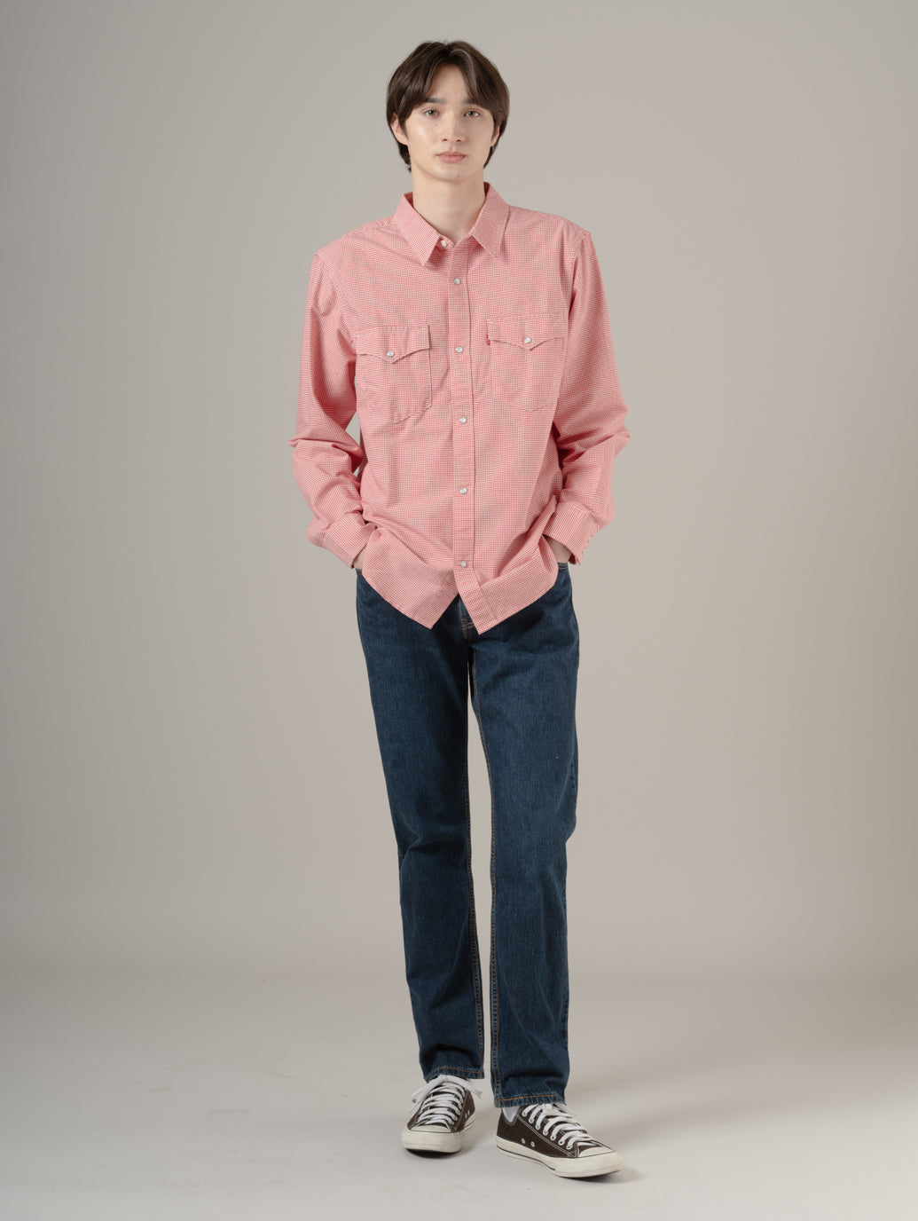 リラックスフィット ウエスタンシャツ