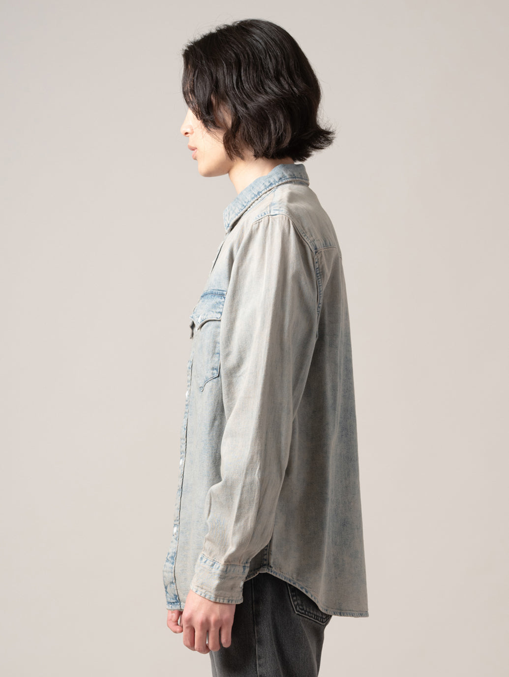 リラックスフィット ウエスタンシャツ