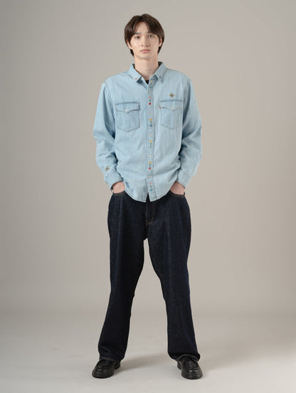 リラックスフィット ウエスタンシャツ